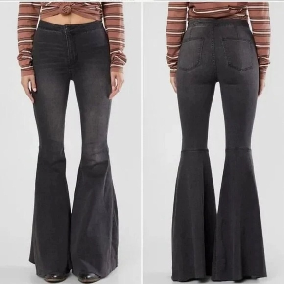 Free People Denim - Free People Jeans Just Float On Flare Stretch Jean Black size 29